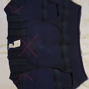 Mens Nautica handknit sweater Heavy